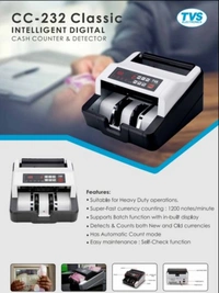 TVS Electronics Cash Counting Machine - Classic 232 - COD ,PHONEPAY,GOOGLE PAY,NETBANKING,UPI PAYMENT,DEBIT & CREDIT CARD PAYMENT.